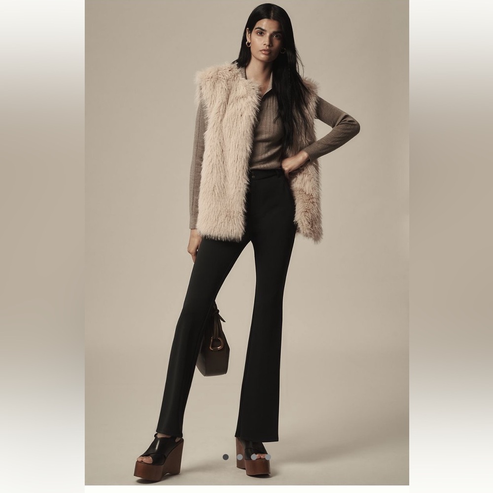 Anthropologie Espresso Slim Riding Trousers Work Casual Dress Pants L EUC